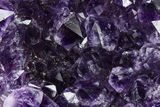 Deep-Purple Amethyst Geode With Metal Stand - Uruguay #368353-1